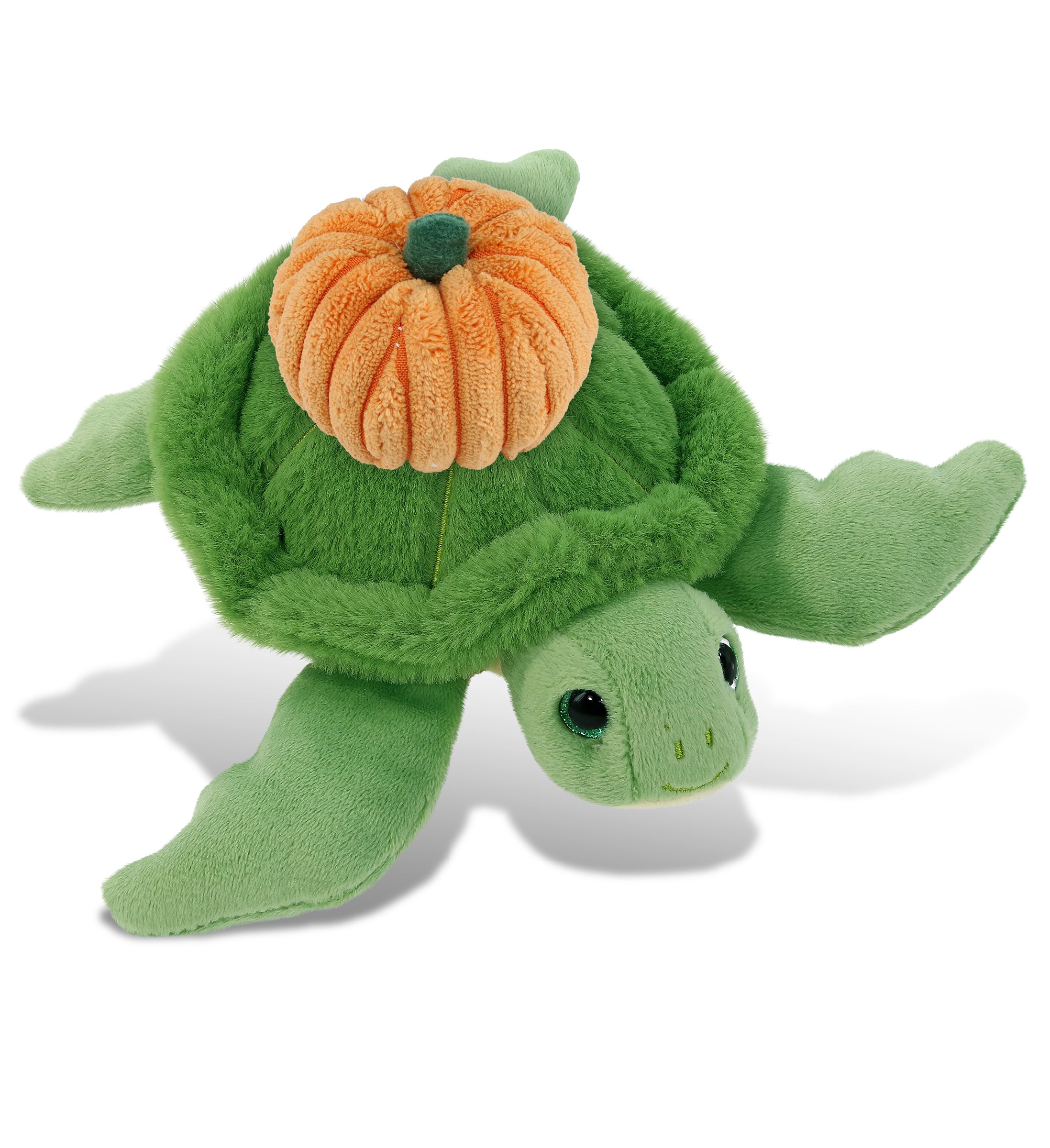 PLUSH PUMPKIN - SUPER-SOFT PLUSH - GREEN SEA TURTLE 6.5"