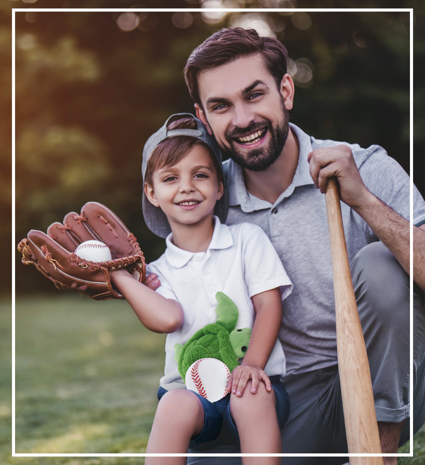 SUPER-SOFT PLUSH - GREEN SEA TURTLE 6.5" with Baseball Plush