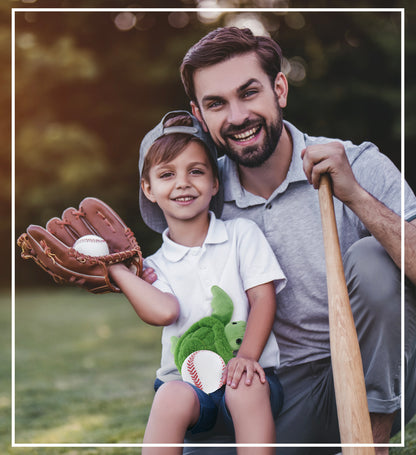SUPER-SOFT PLUSH - GREEN SEA TURTLE 6.5" with Baseball Plush