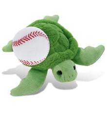 SUPER-SOFT PLUSH - GREEN SEA TURTLE 6.5" with Baseball Plush
