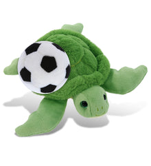 SUPER-SOFT PLUSH - GREEN SEA TURTLE 6.5" with Soccer Plush