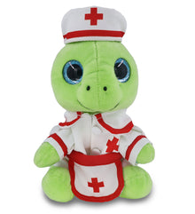 SPARKLE EYES PLUSH - SMALL GREEN SEA TURTLE NURSE DRESS UP