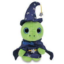 SPARKLE EYES PLUSH - SMALL GREEN SEA TURTLE WITH WIZARD DRESS UP