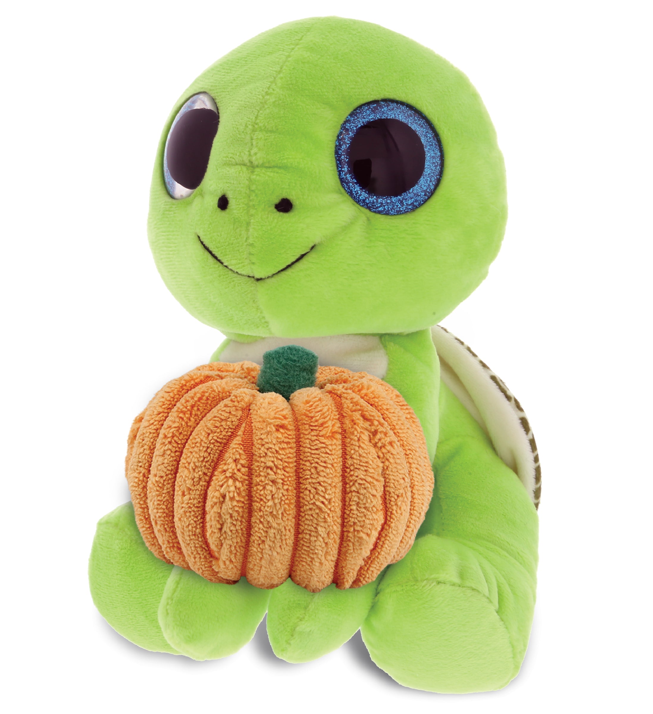 PLUSH PUMPKIN - SPARKLE EYES PLUSH - SMALL GREEN SEA TURTLE