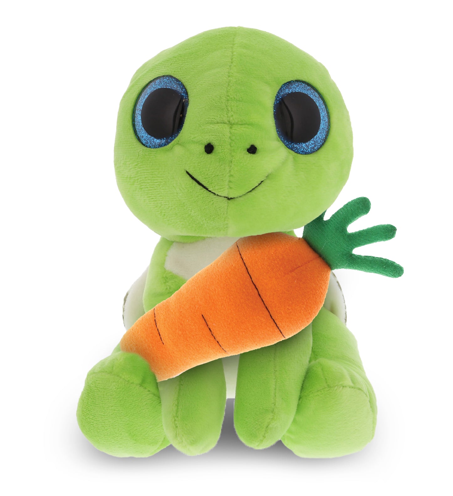 PLUSH CARROT - SPARKLE EYES PLUSH - SMALL GREEN SEA TURTLE