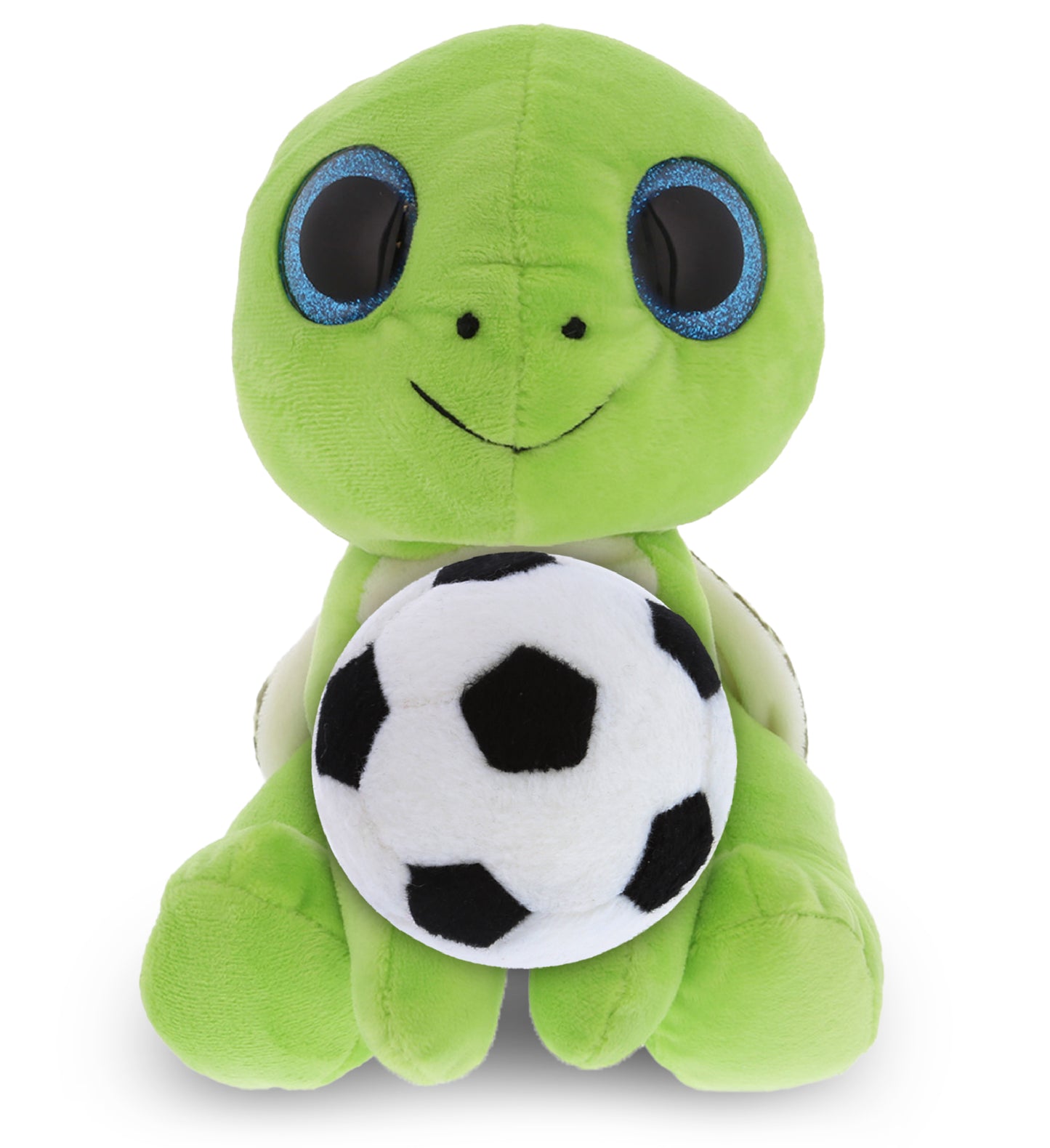 PLUSH SOCCER BALL - SPARKLE EYES PLUSH - SMALL GREEN SEA TURTLE