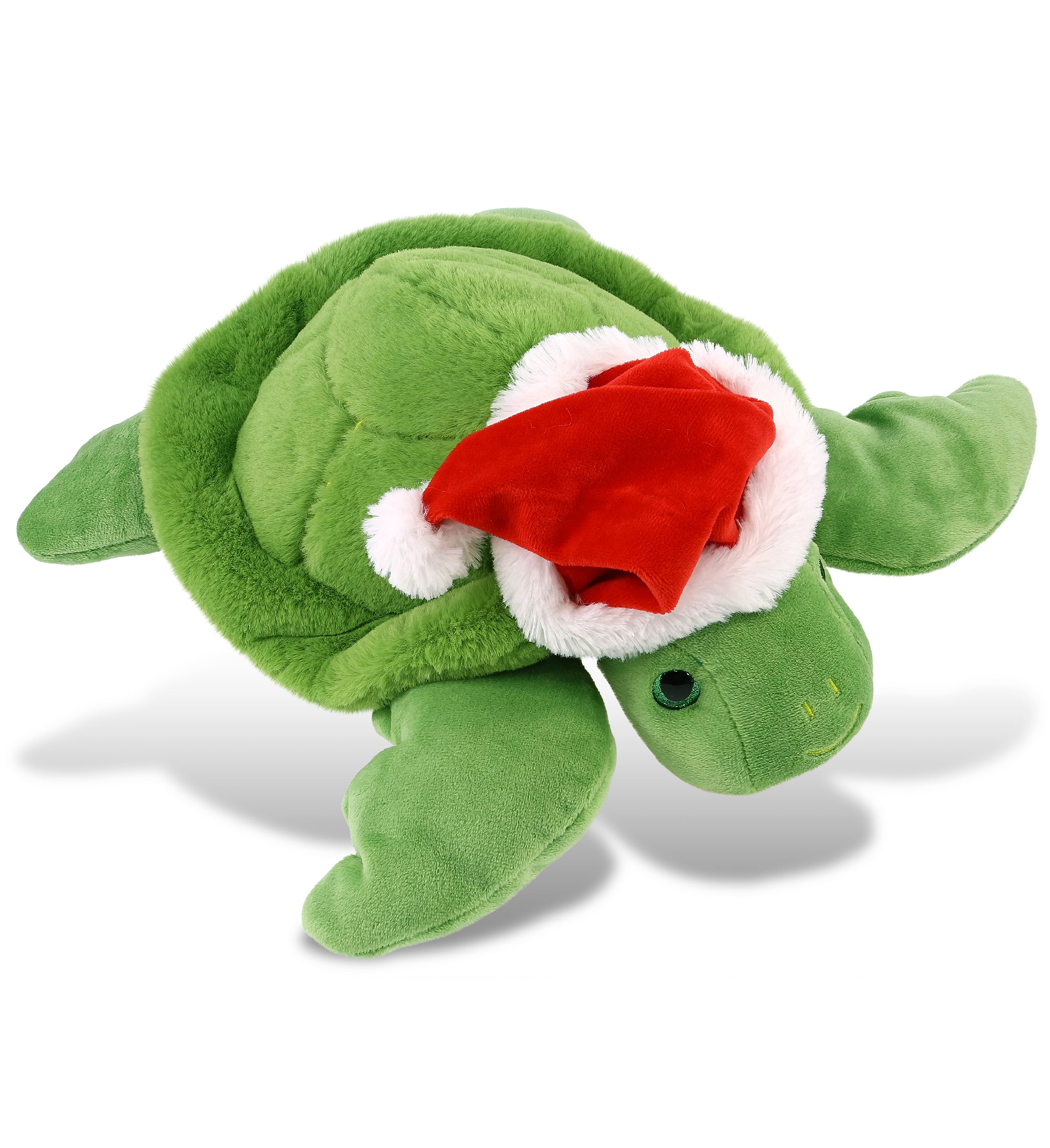 PLUSH SANTA - SUPER-SOFT PLUSH - GREEN SEA TURTLE 13"