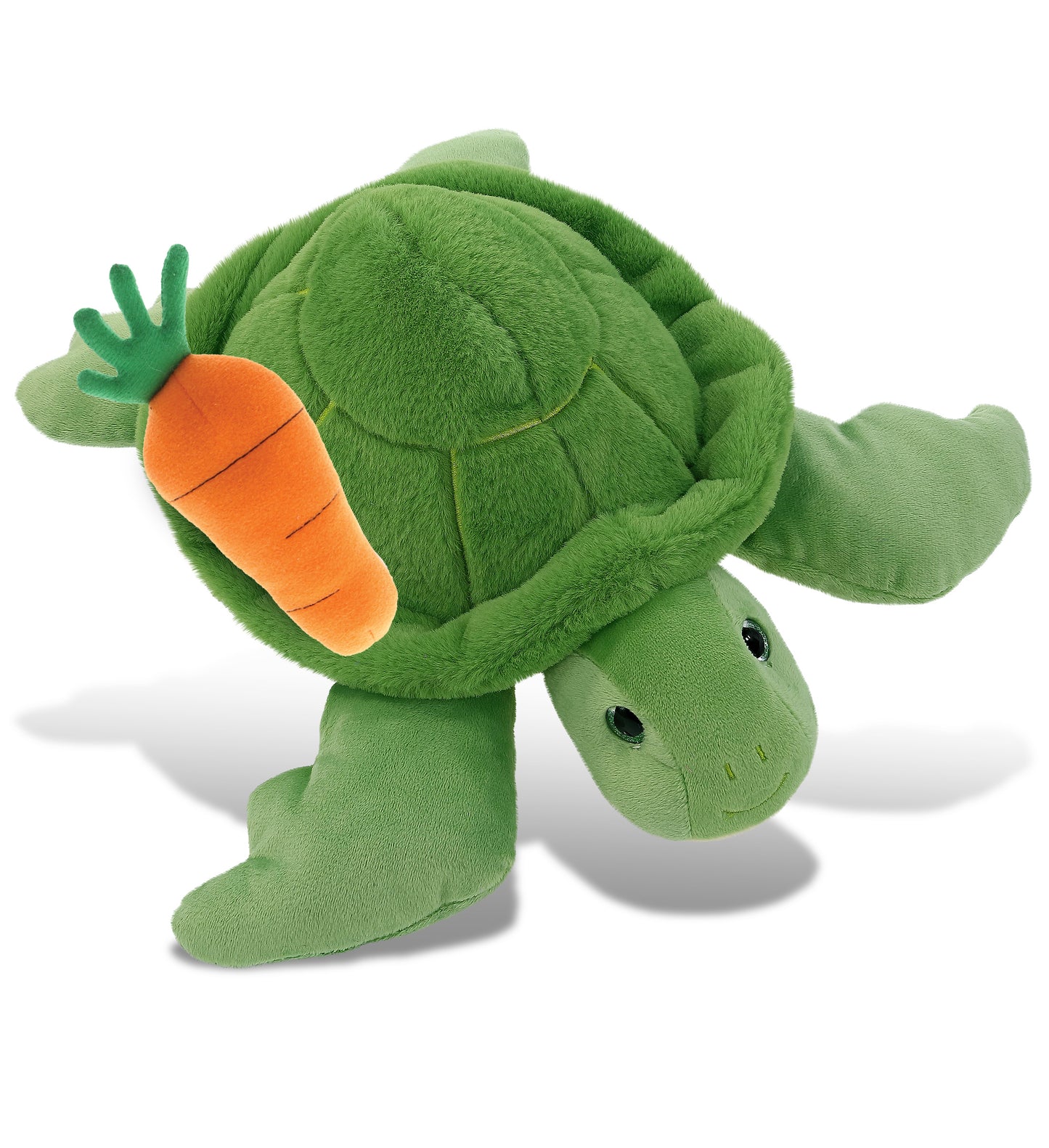 PLUSH CARROT - SUPER-SOFT PLUSH - GREEN SEA TURTLE 13"