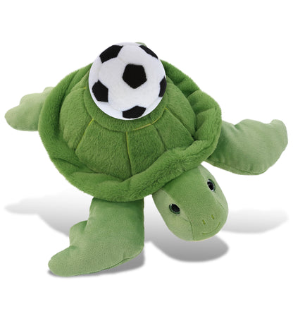 SUPER-SOFT PLUSH - GREEN SEA TURTLE 13" with Soccer Plush