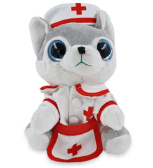 SPARKLE EYES PLUSH - SMALL WOLF NURSE