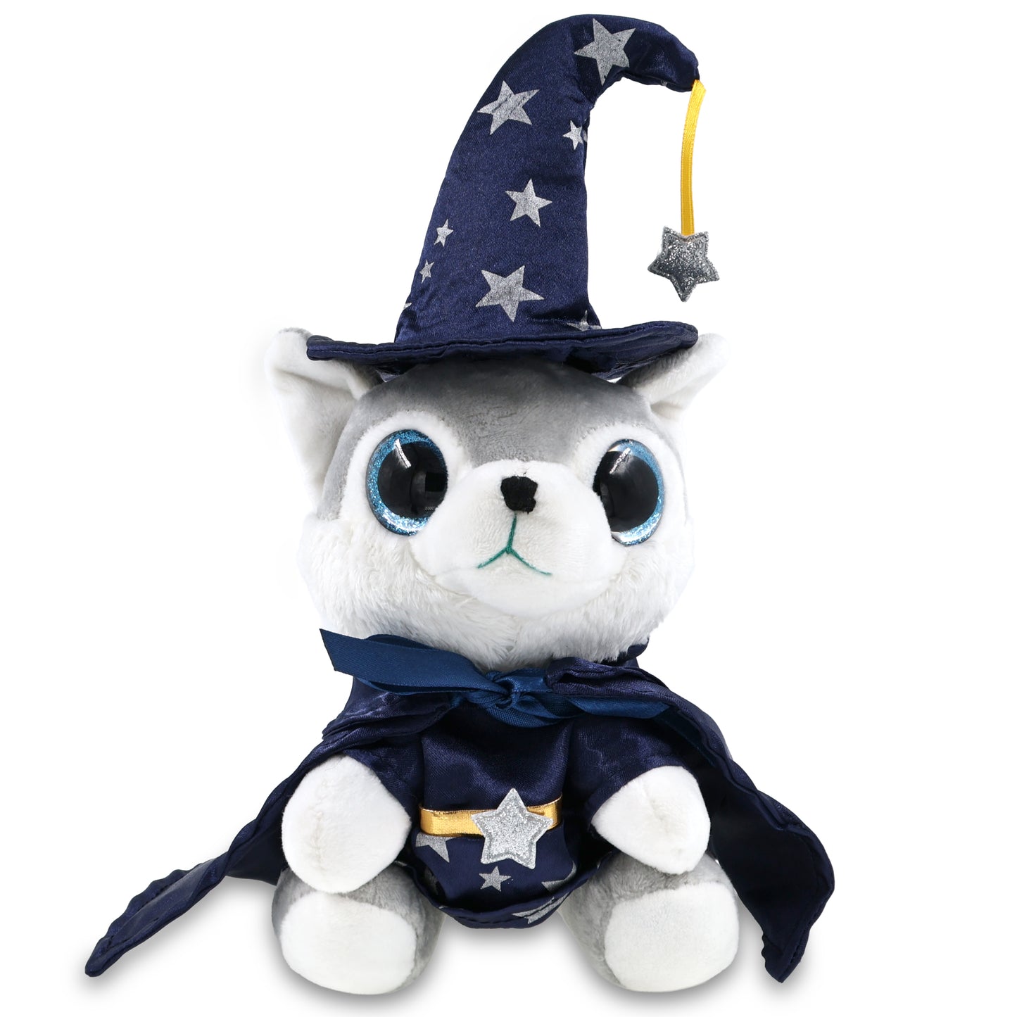 SPARKLE EYES PLUSH - SMALL WOLF WIZARD