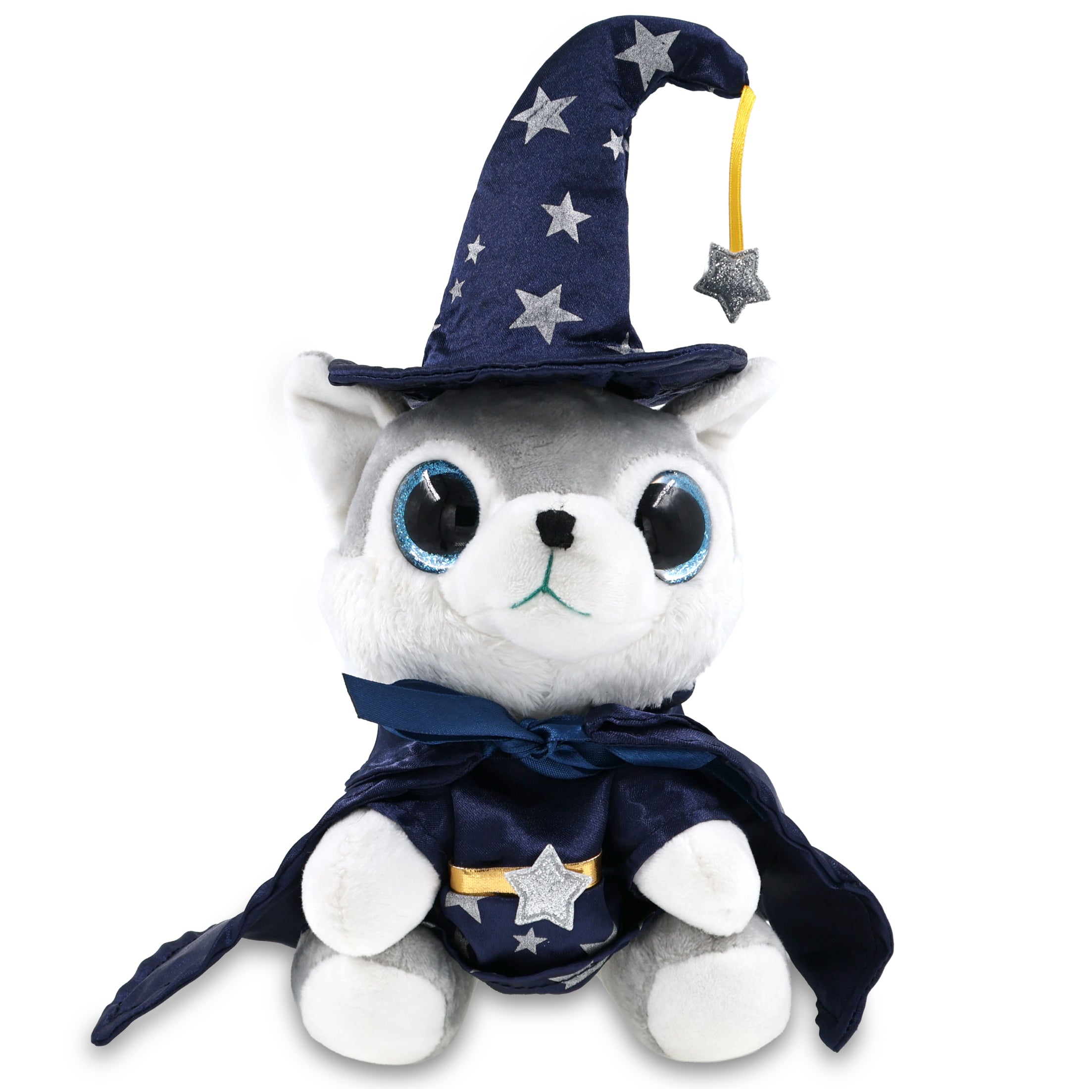SPARKLE EYES PLUSH - SMALL WOLF WIZARD