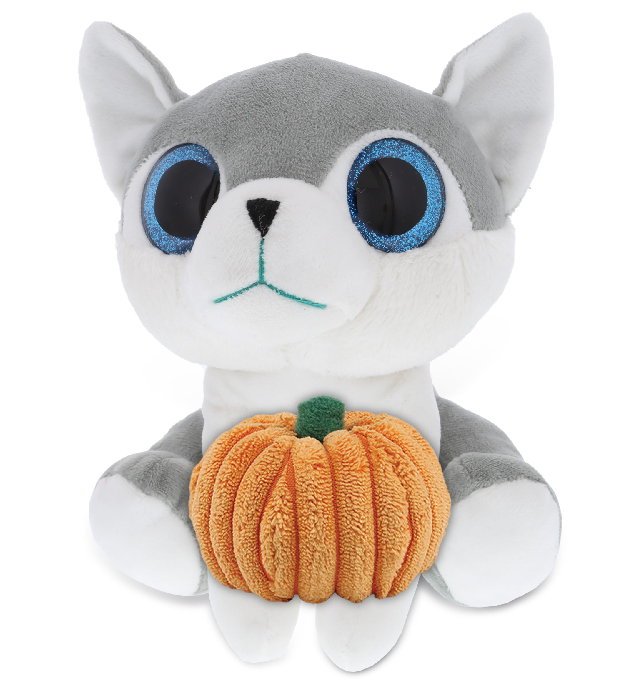 PLUSH PUMPKIN - SPARKLE EYES PLUSH - SMALL WOLF