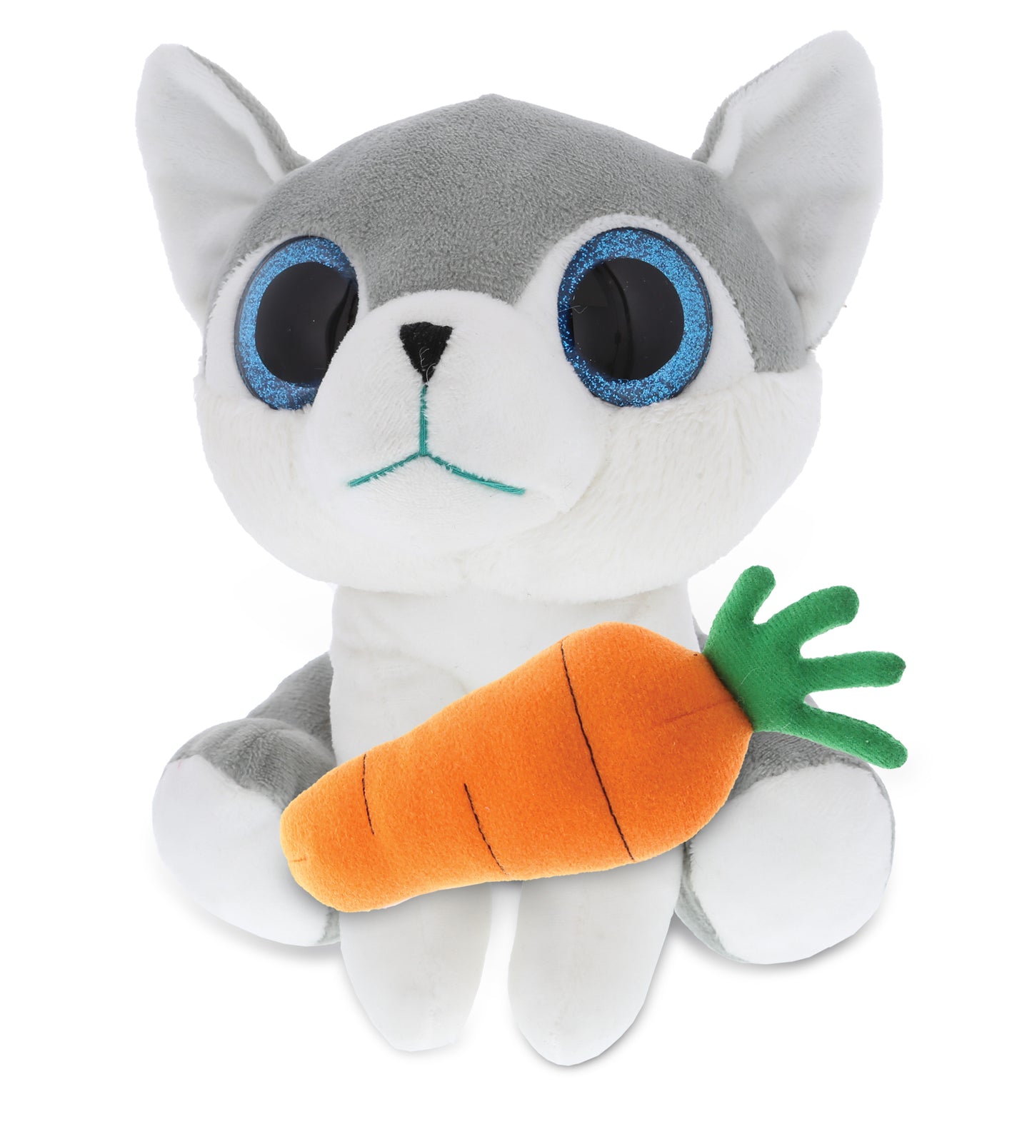 PLUSH CARROT - SPARKLE EYES PLUSH - SMALL WOLF