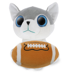 SPARKLE EYES PLUSH - SMALL WOLF With Football Plush