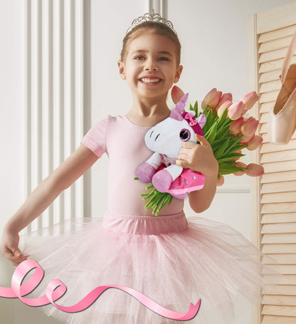 SPARKLE EYES PLUSH - WHITE UNICORN Ballerina