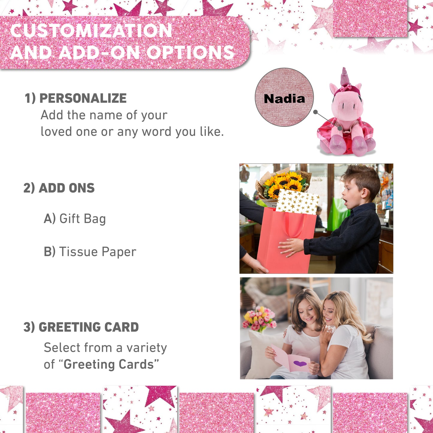 SPARKLE EYES PLUSH - PINK UNICORN WITH BALLERINA DRESS UP