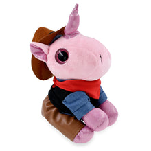 SPARKLE EYES PLUSH - PINK UNICORN With COWBOY Dress Up