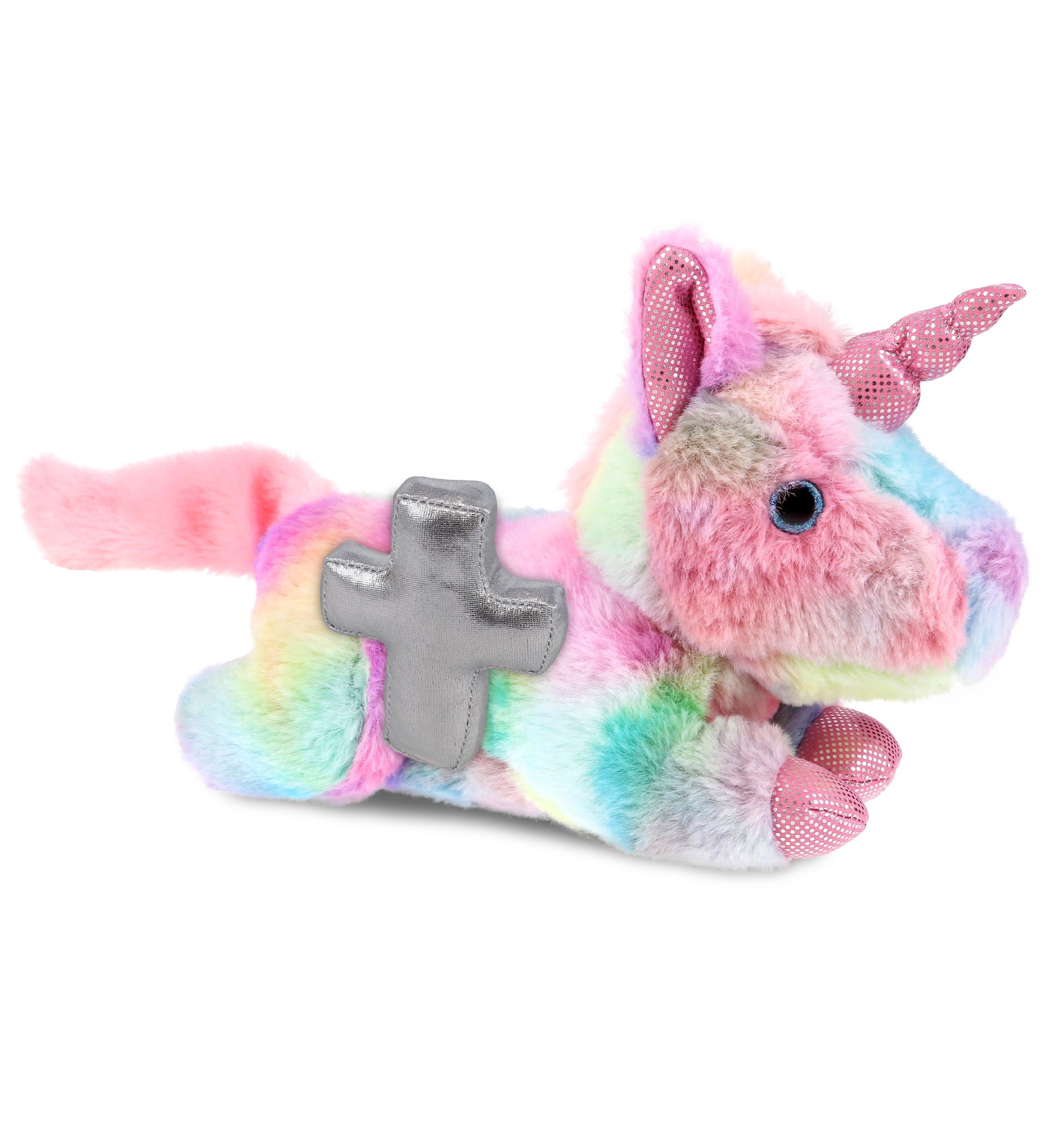 PLUSH CROSS - COTTON CANDY PLUSH - SUNDAY RAINBOW UNICORN