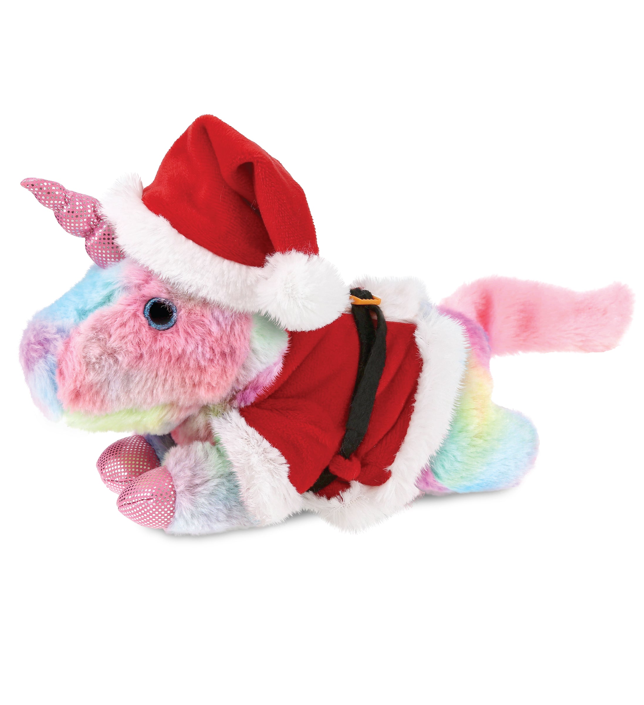 PLUSH SANTA - COTTON CANDY PLUSH - SUNDAY RAINBOW UNICORN