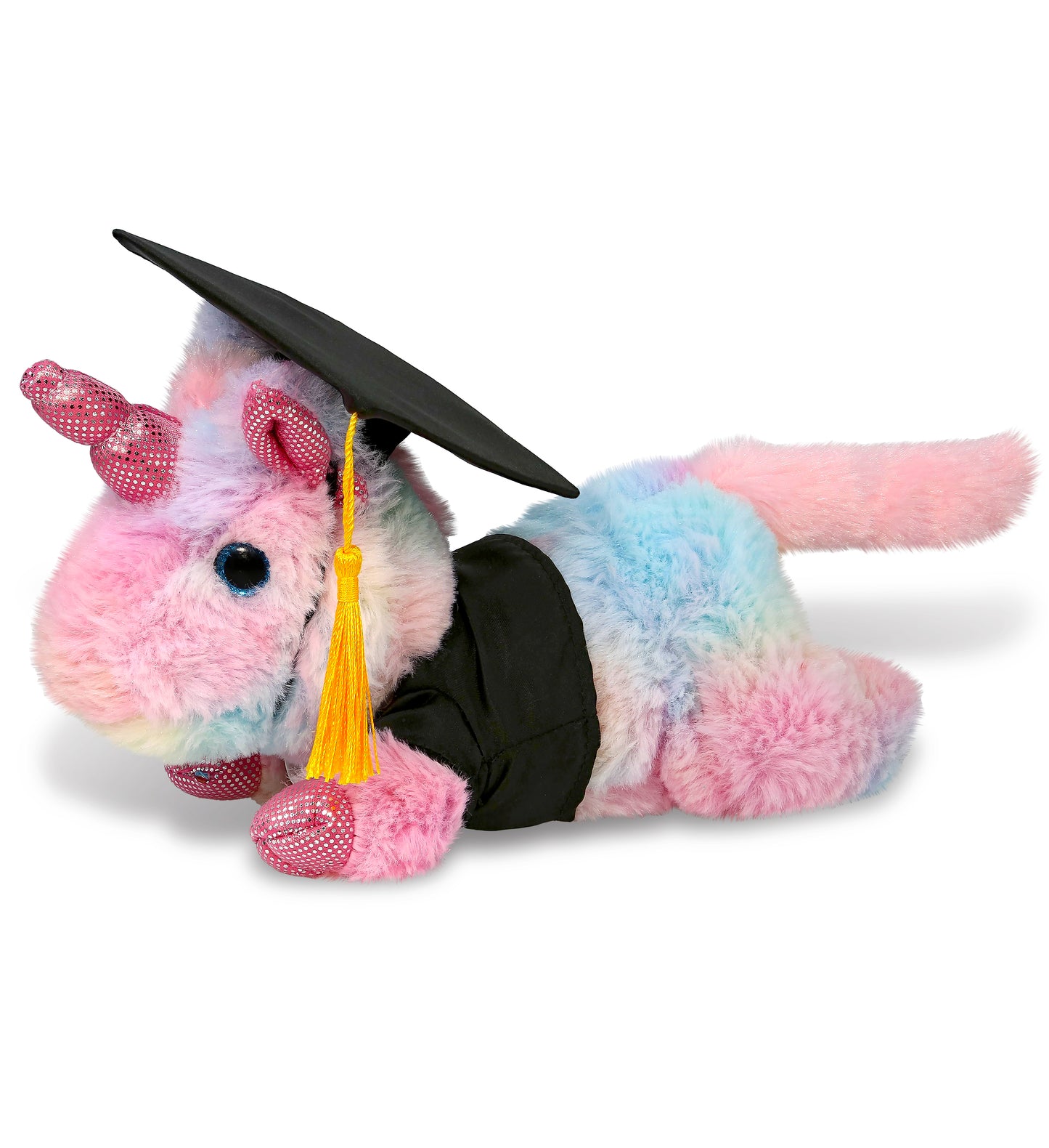 PLUSH GRADUATION - COTTON CANDY PLUSH - SUNDAY RAINBOW UNICORN