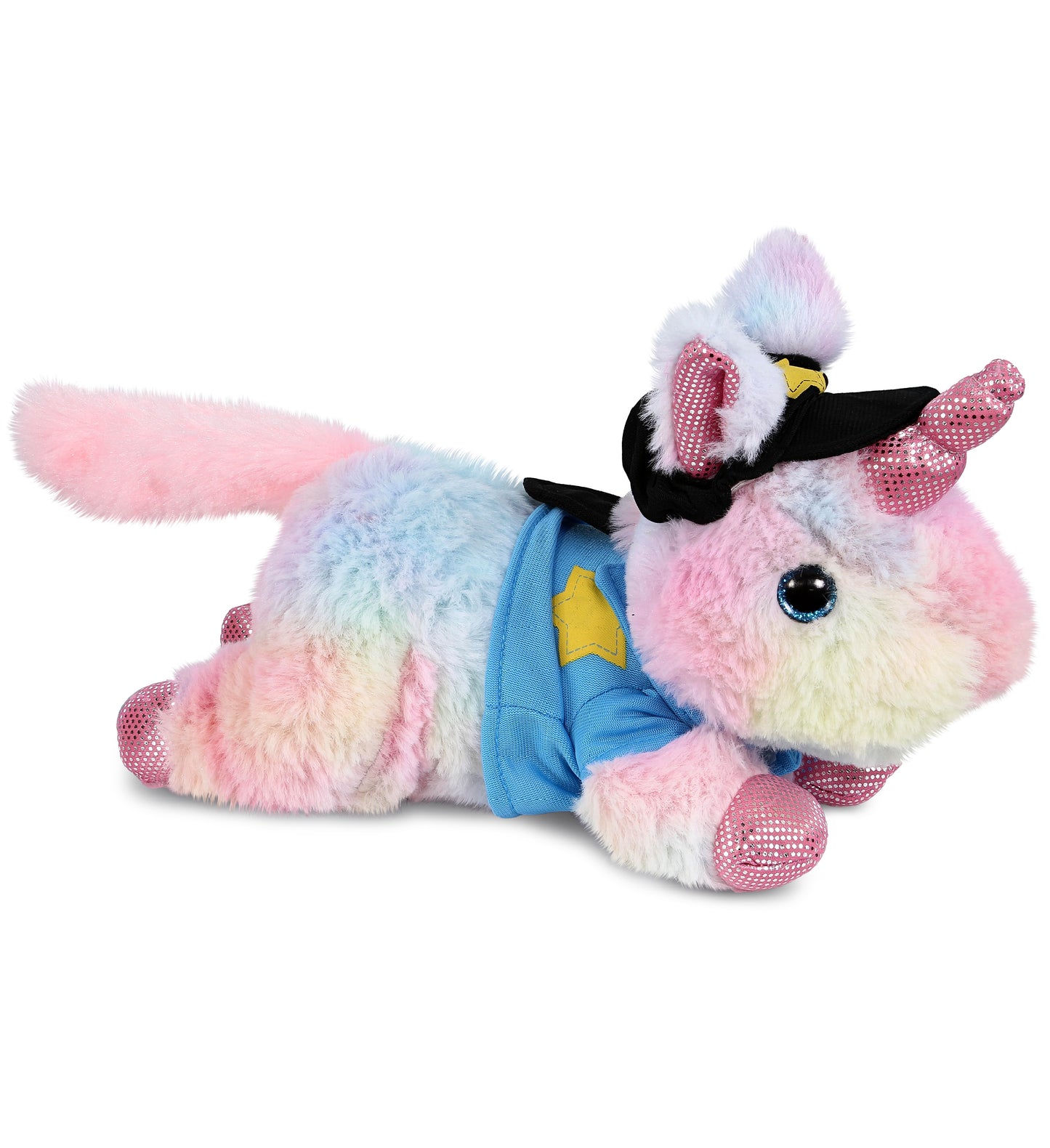 PLUSH POLICE - COTTON CANDY PLUSH - SUNDAY RAINBOW UNICORN