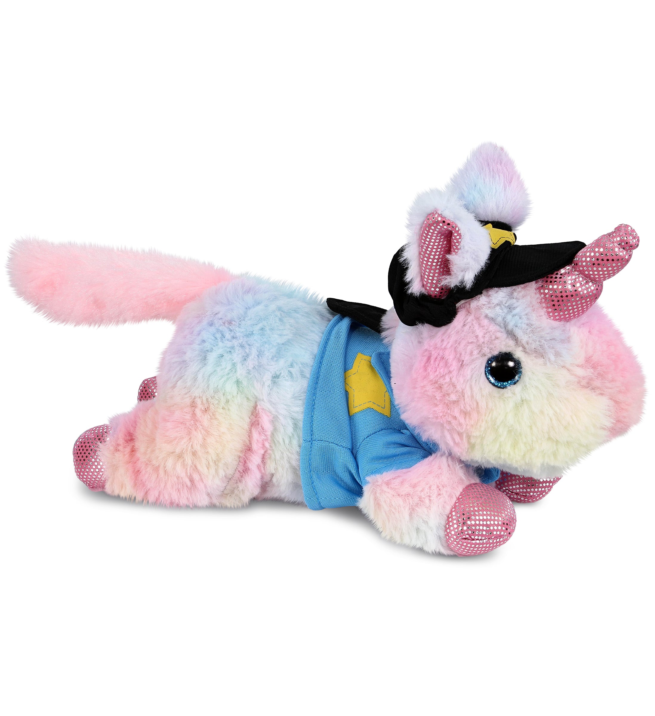PLUSH POLICE - COTTON CANDY PLUSH - SUNDAY RAINBOW UNICORN