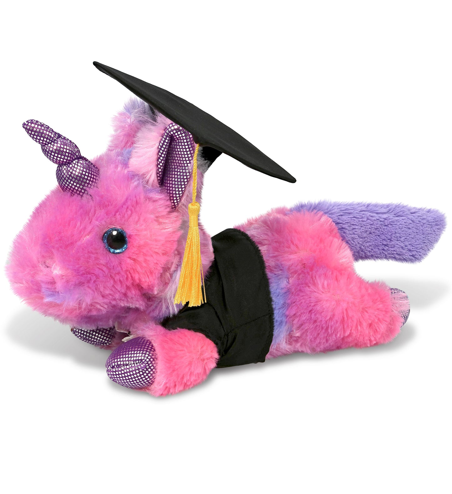 PLUSH GRADUATION - COTTON CANDY PLUSH - MONDAY PINK UNICORN