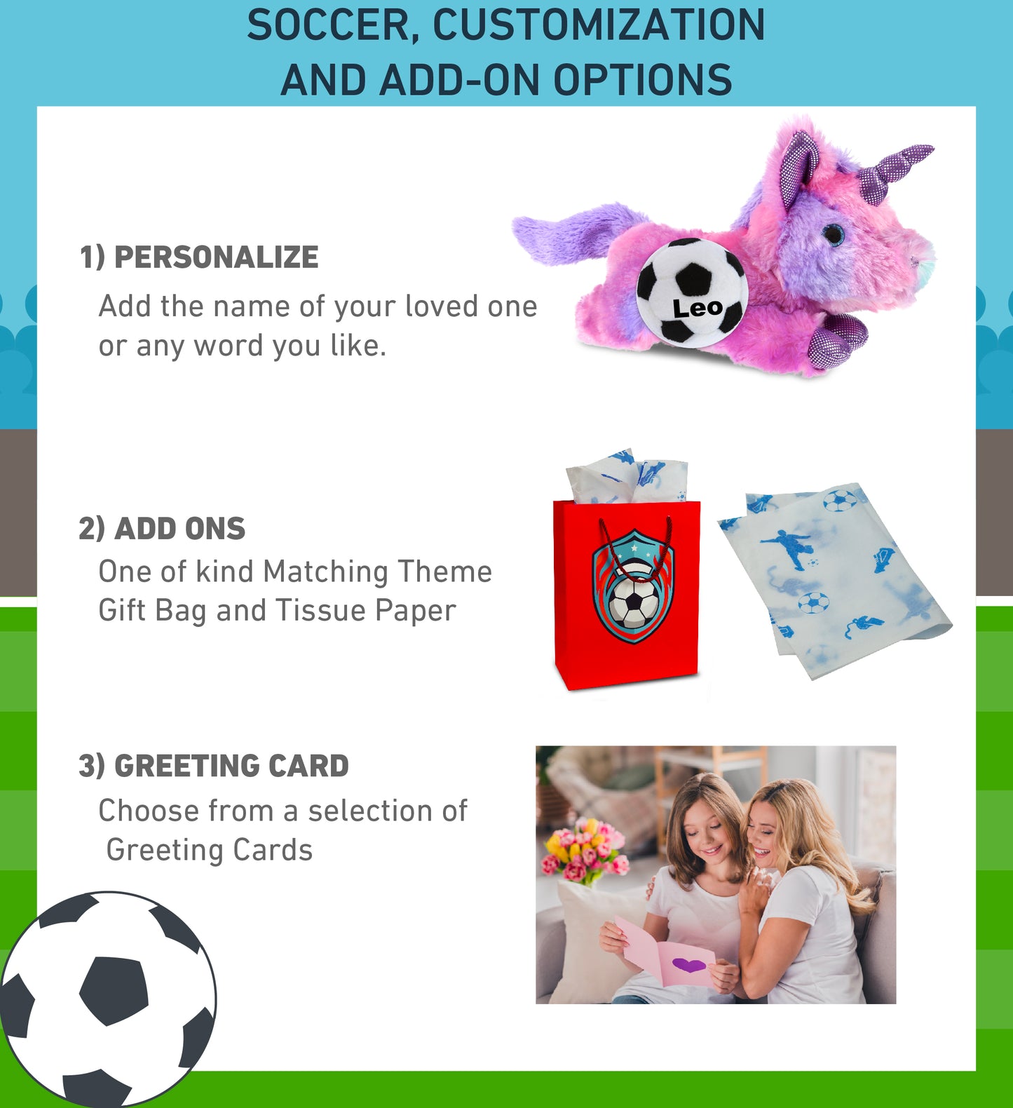 COTTON CANDY PLUSH - MONDAY PINK UNICORN WITH SOCCER PLUSH
