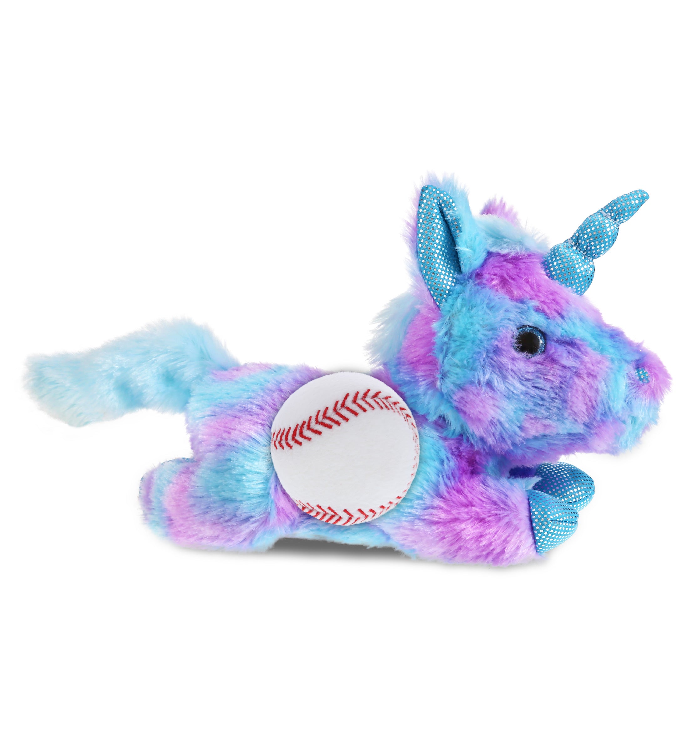 PLUSH BASEBALL - COTTON CANDY PLUSH - FRIDAY BLUE UNICORN