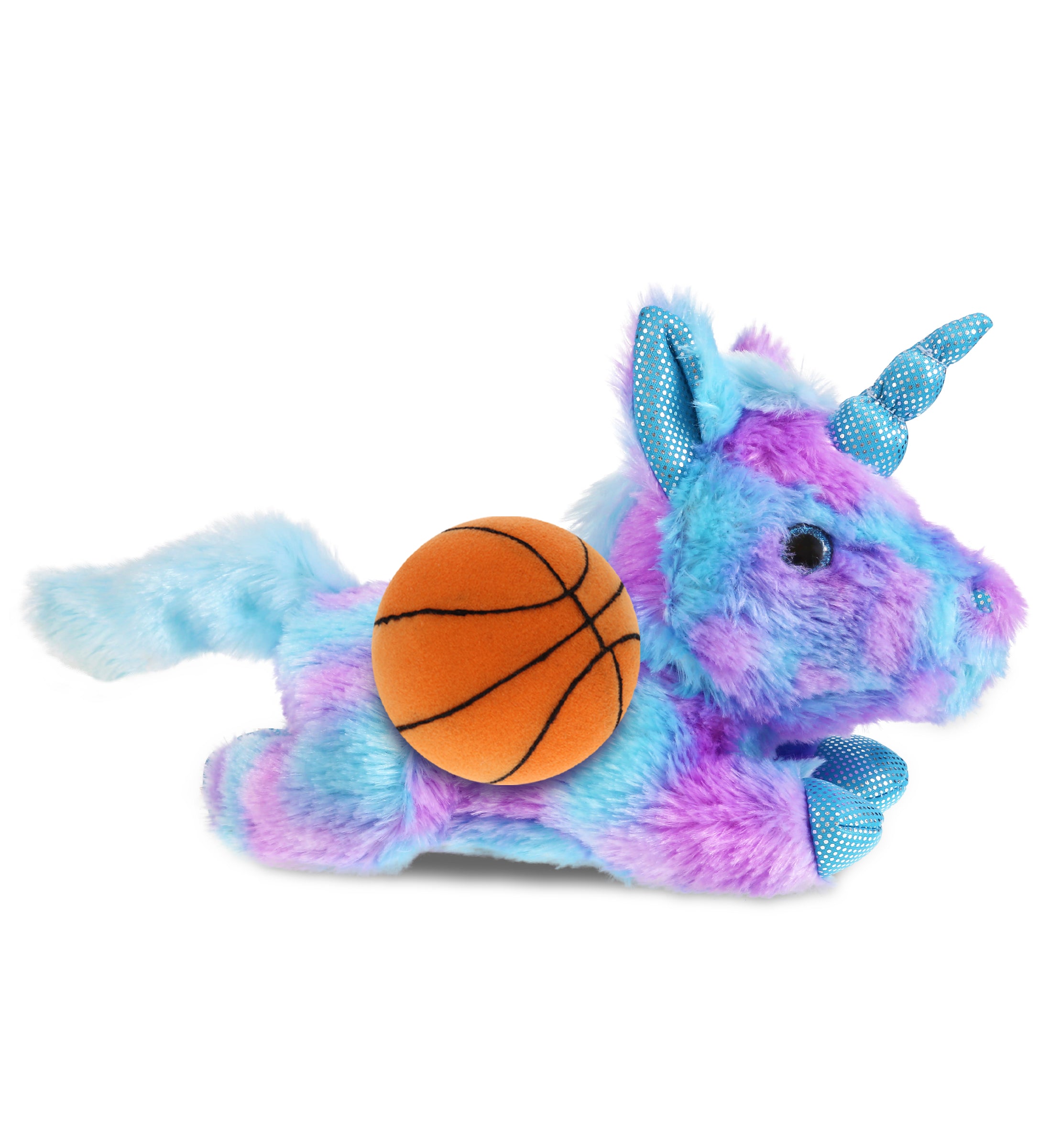 PLUSH BASKETBALL - COTTON CANDY PLUSH - FRIDAY BLUE UNICORN