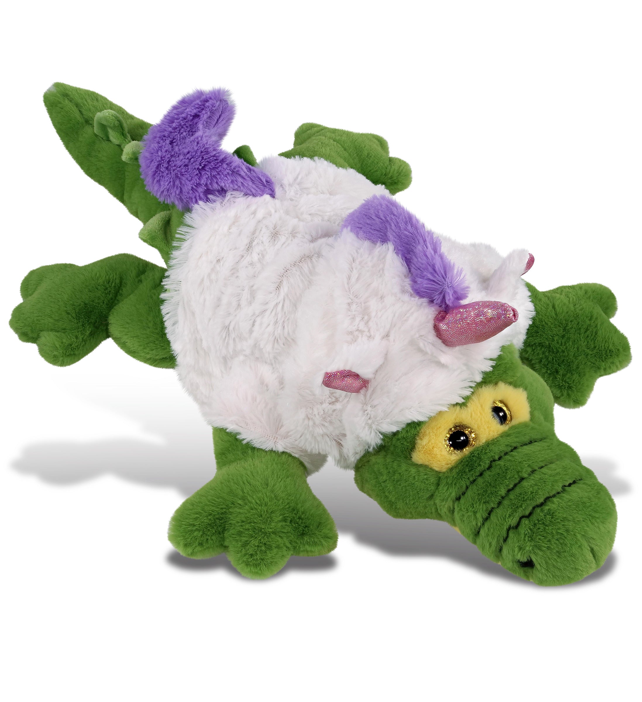 PLUSH UNICORN - SUPER-SOFT PLUSH - GREEN ALLIGATOR LARGE 17"