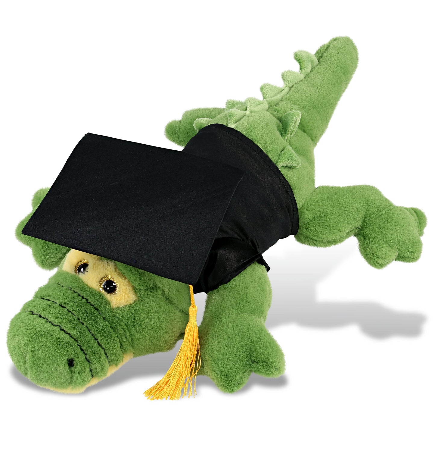 PLUSH GRADUATION - SUPER-SOFT PLUSH - GREEN ALLIGATOR LARGE 17"