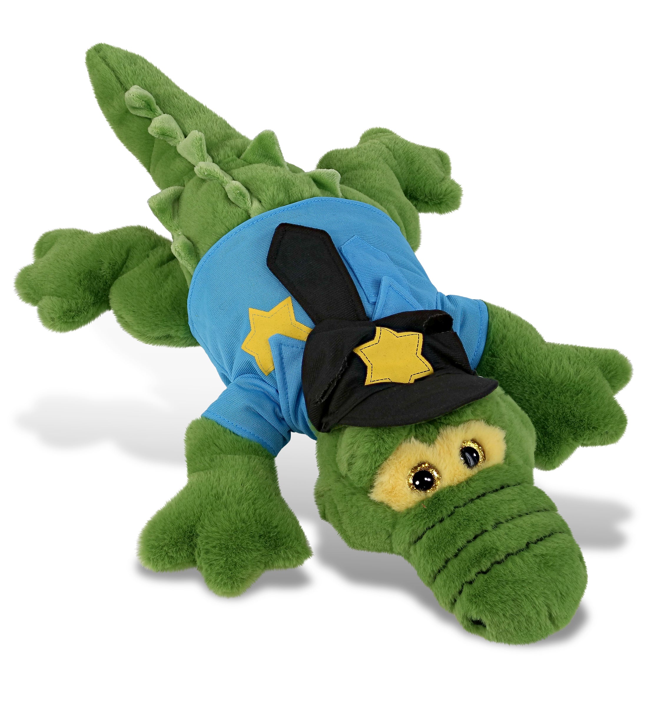 PLUSH POLICE - SUPER-SOFT PLUSH - GREEN ALLIGATOR LARGE 17"