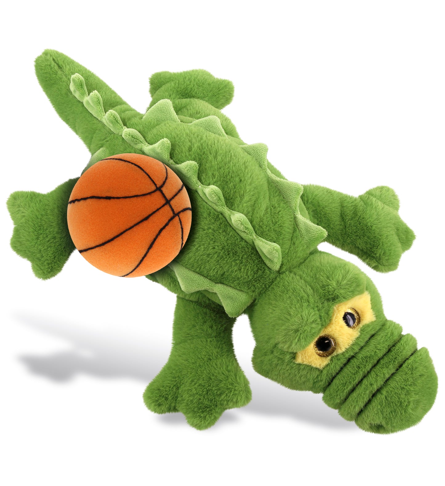 PLUSH BASKETBALL - SUPER-SOFT PLUSH - GREEN ALLIGATOR LARGE 17"