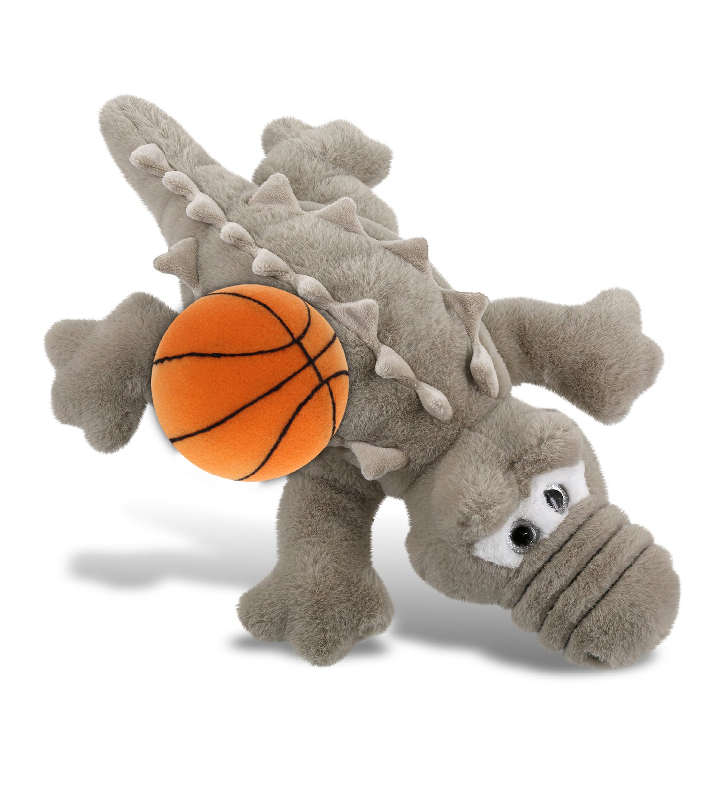 PLUSH BASKETBALL - SUPER-SOFT PLUSH - GREY ALLIGATOR LARGE 17"