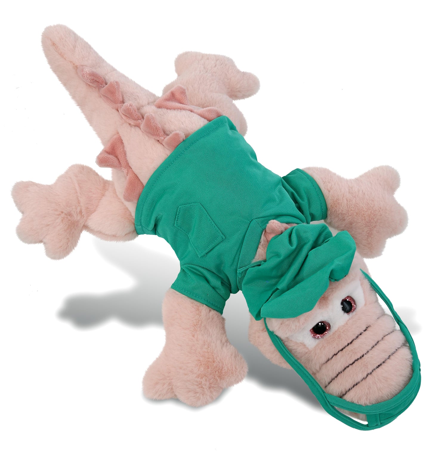 PLUSH DOCTOR - SUPER-SOFT PLUSH - PINK ALLIGATOR LARGE 17"