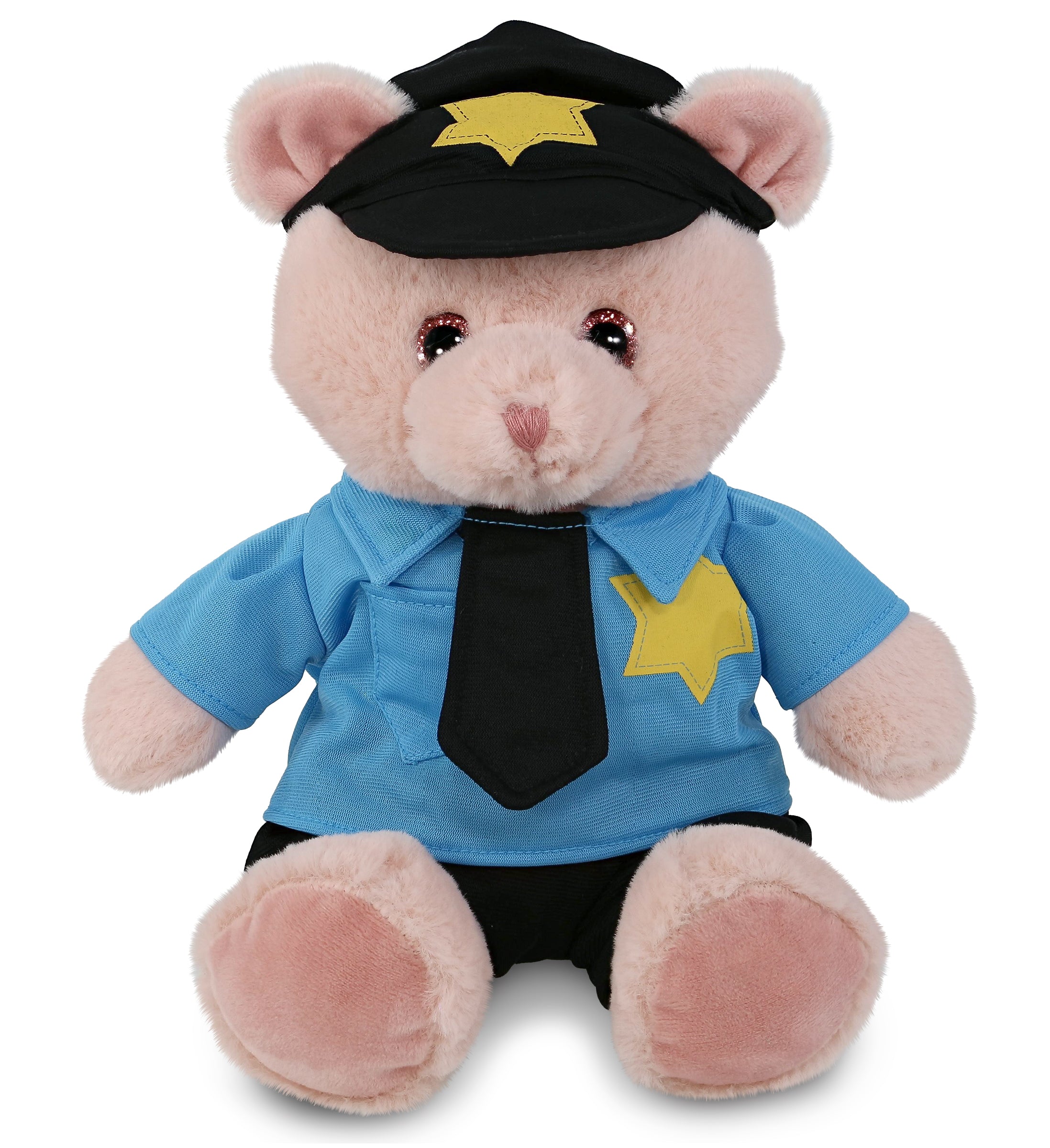 PLUSH POLICE - SUPER-SOFT PLUSH - BABY PINK BEAR 8"