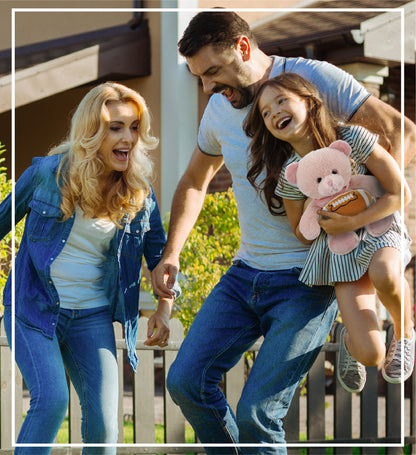 SUPER-SOFT PLUSH - BABY PINK BEAR 8" WITH FOOTBALL PLUSH