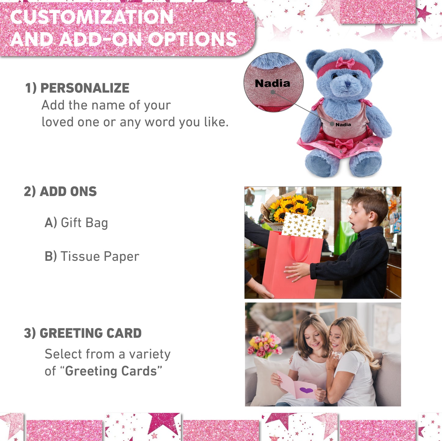 SUPER-SOFT PLUSH - BABY BLUE BEAR 8" BALLERINA