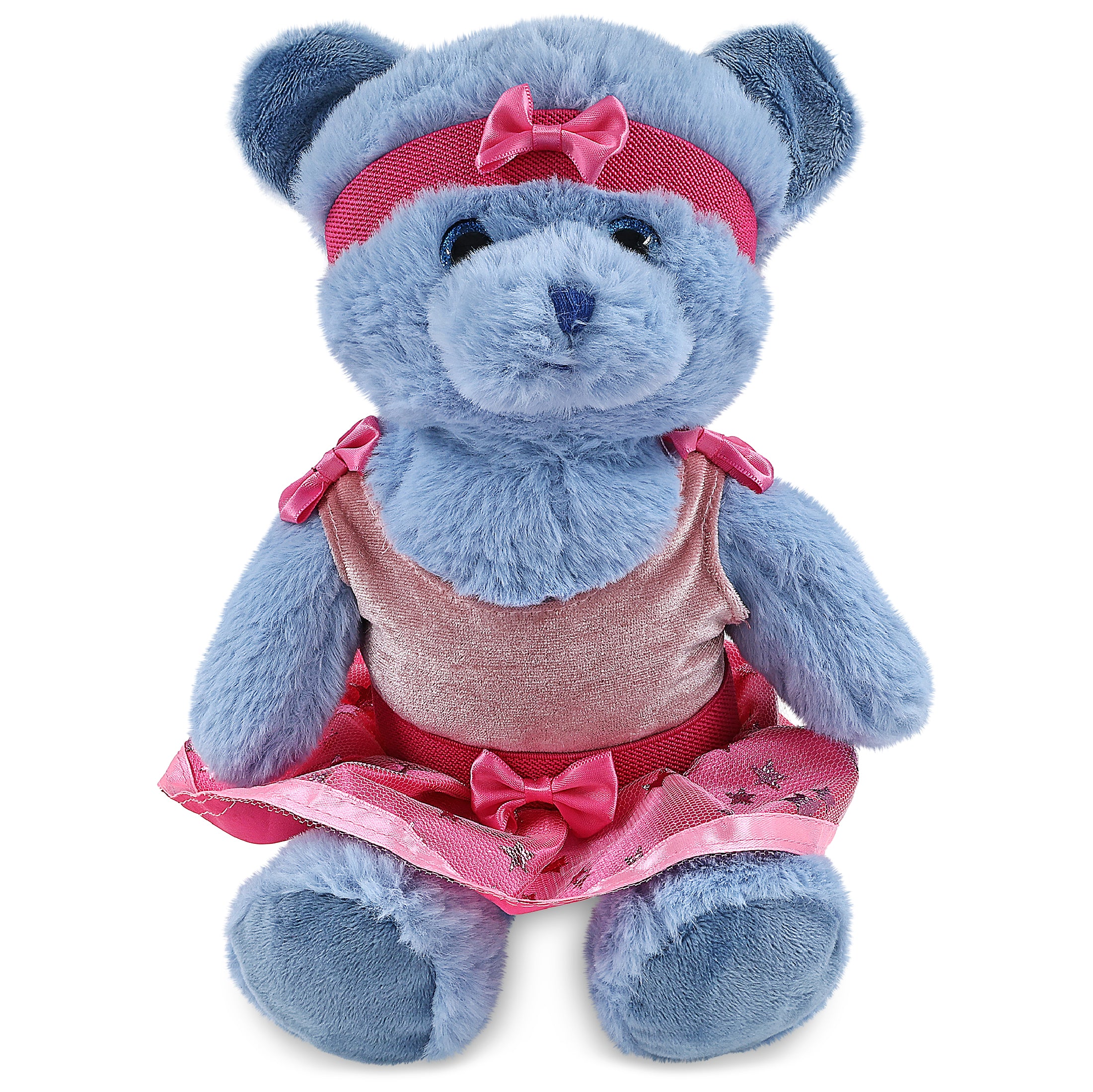 SUPER-SOFT PLUSH - BABY BLUE BEAR 8" BALLERINA