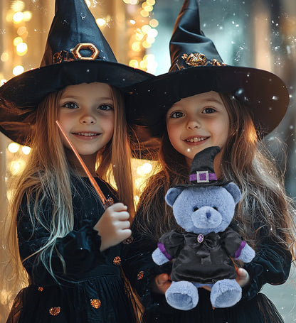 SUPER-SOFT PLUSH - BABY BLUE BEAR 8" WITCH DRESS UP