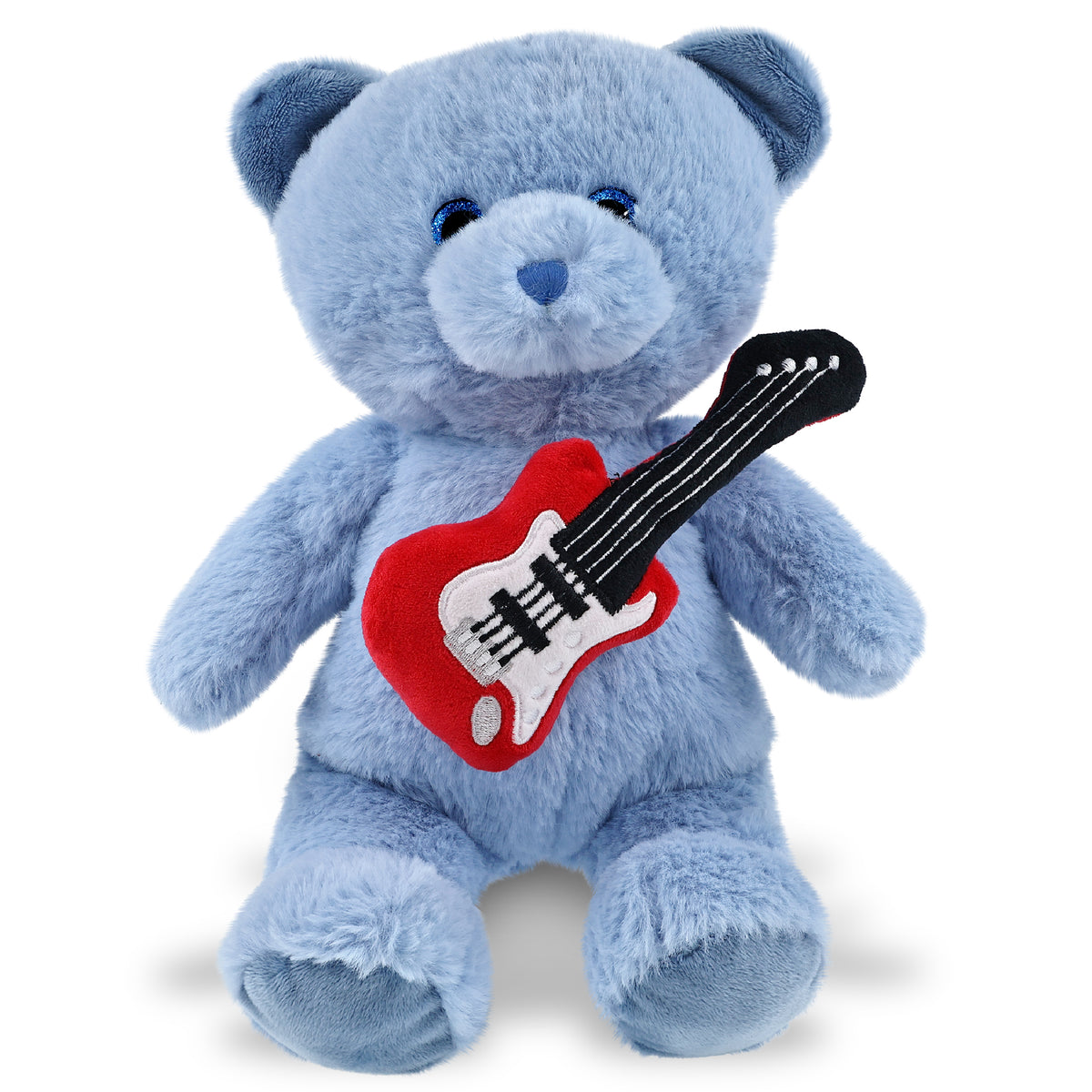 SUPER-SOFT PLUSH - BABY BLUE BEAR 8" WITH GUITAR ADD ON