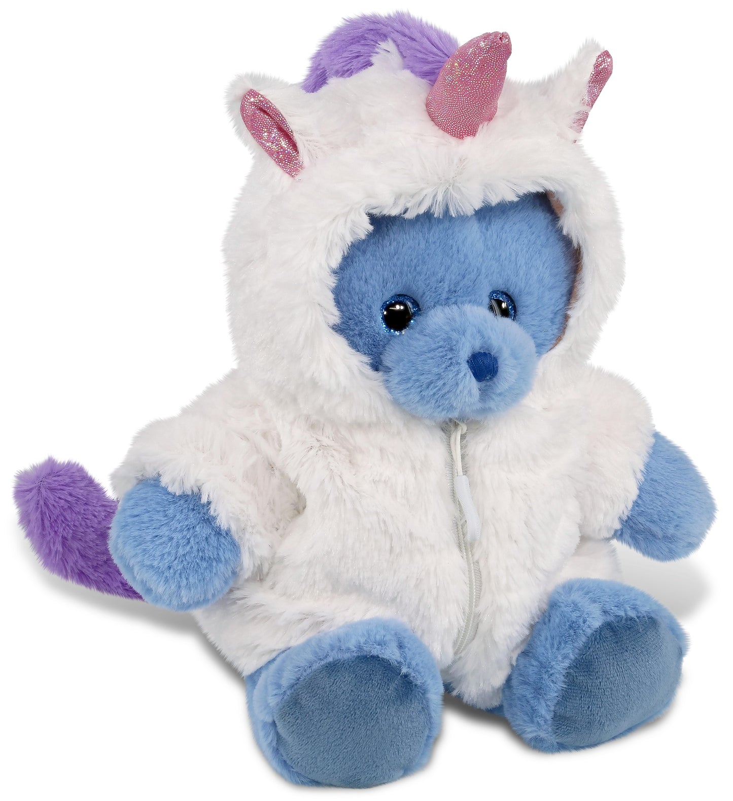 PLUSH UNICORN - SUPER-SOFT PLUSH - BABY BLUE BEAR 8"