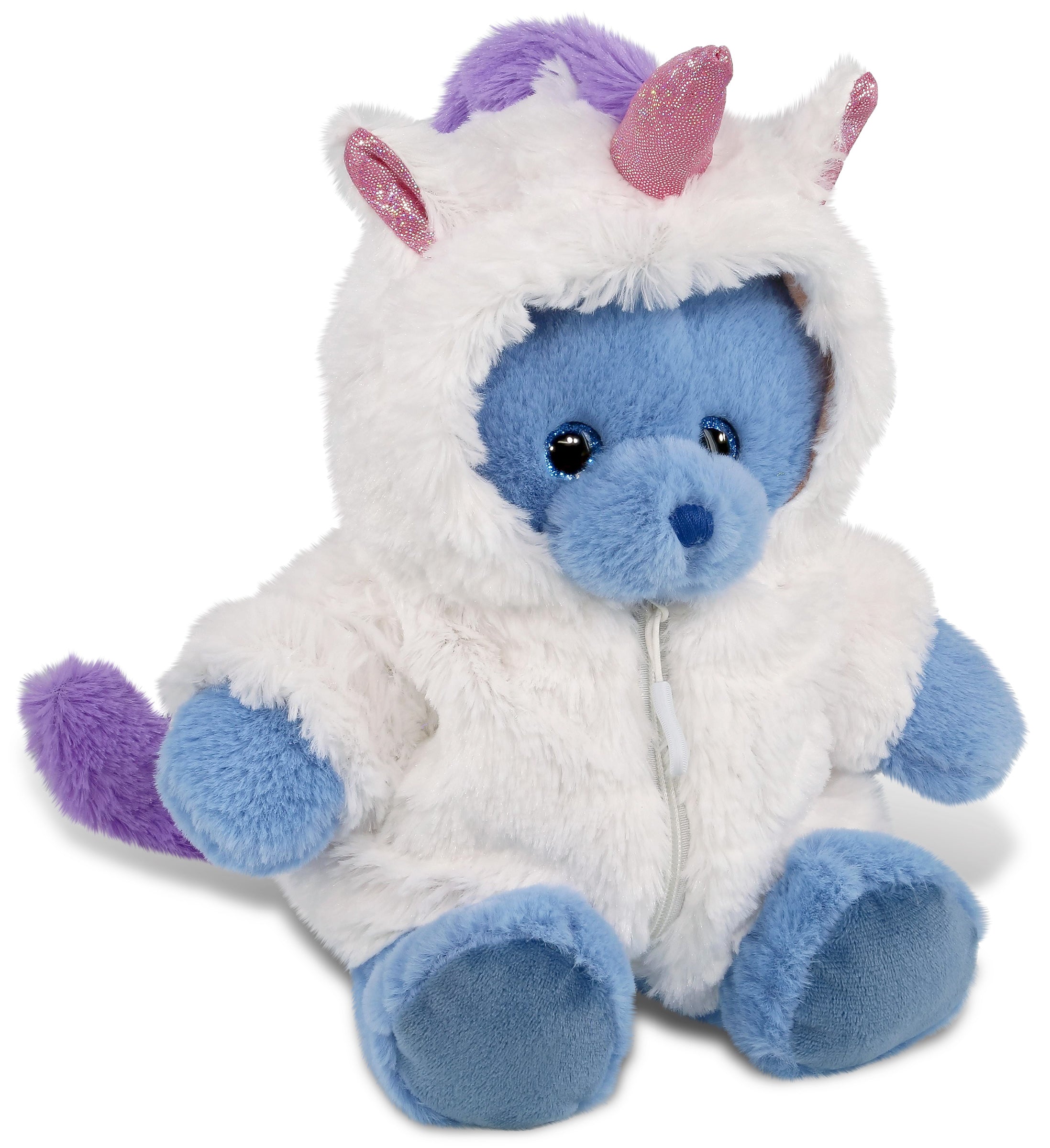 PLUSH UNICORN - SUPER-SOFT PLUSH - BABY BLUE BEAR 8"