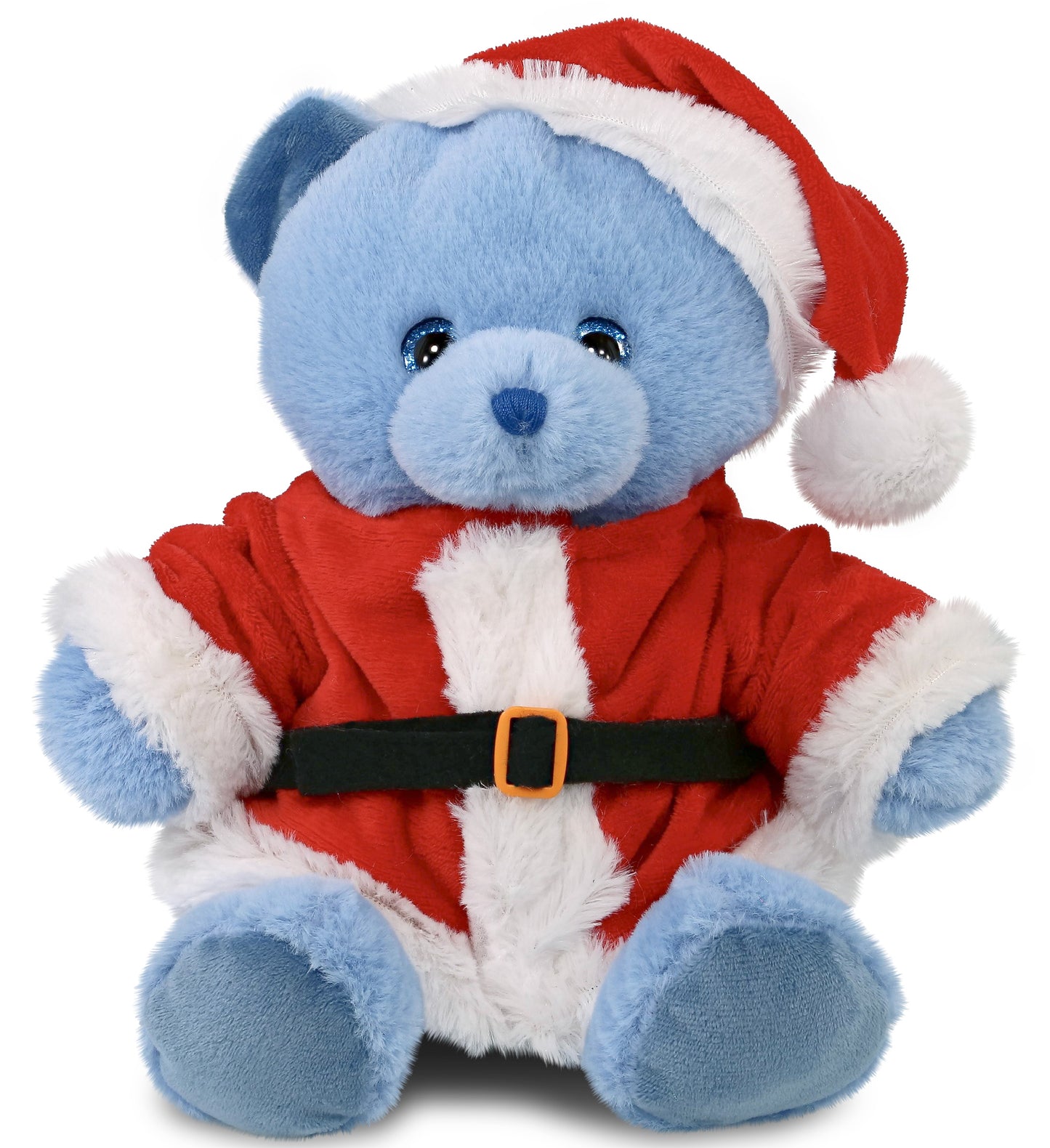 PLUSH SANTA - SUPER-SOFT PLUSH - BABY BLUE BEAR 8"