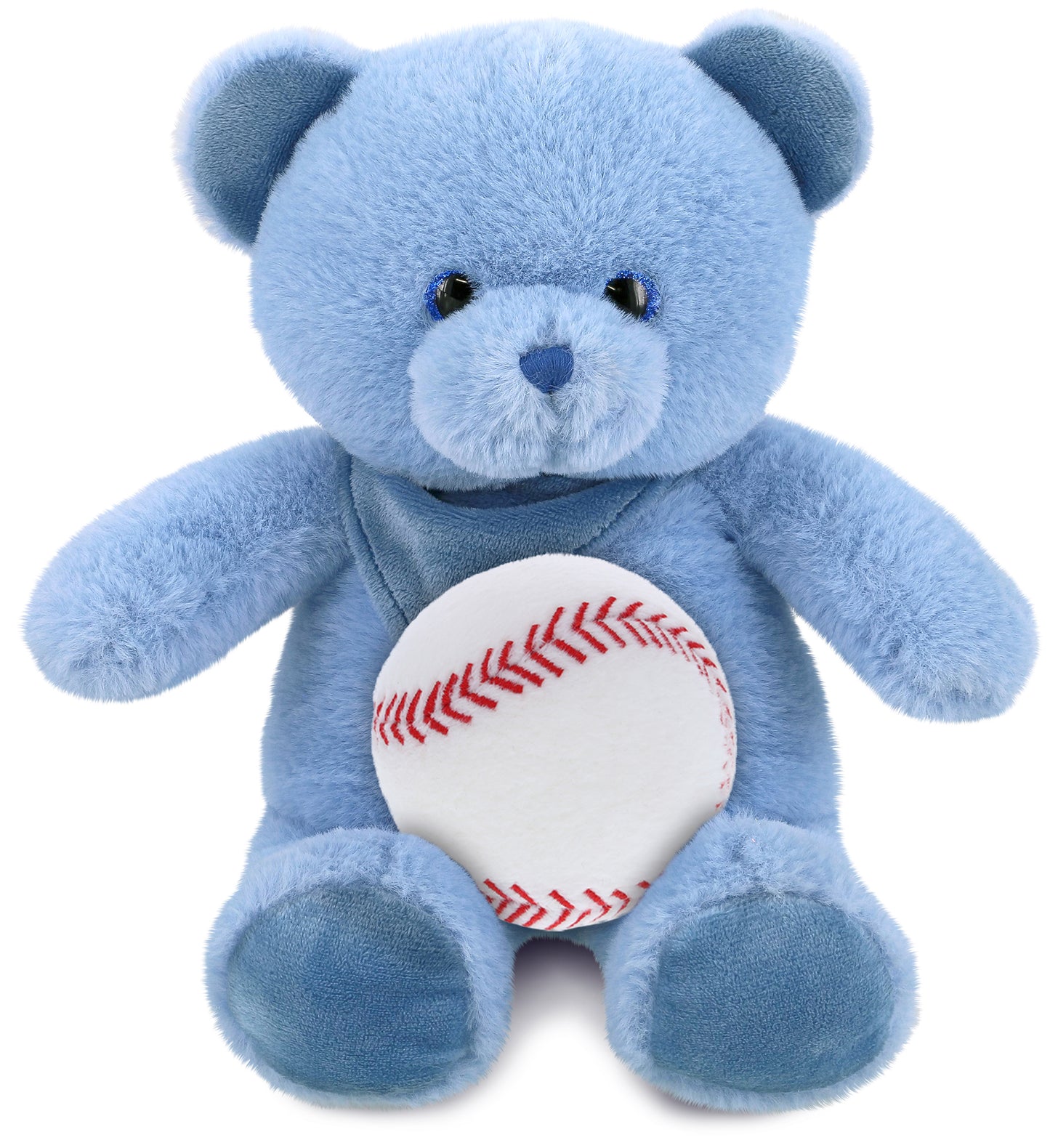 PLUSH BASEBALL - SUPER-SOFT PLUSH - BABY BLUE BEAR 8"