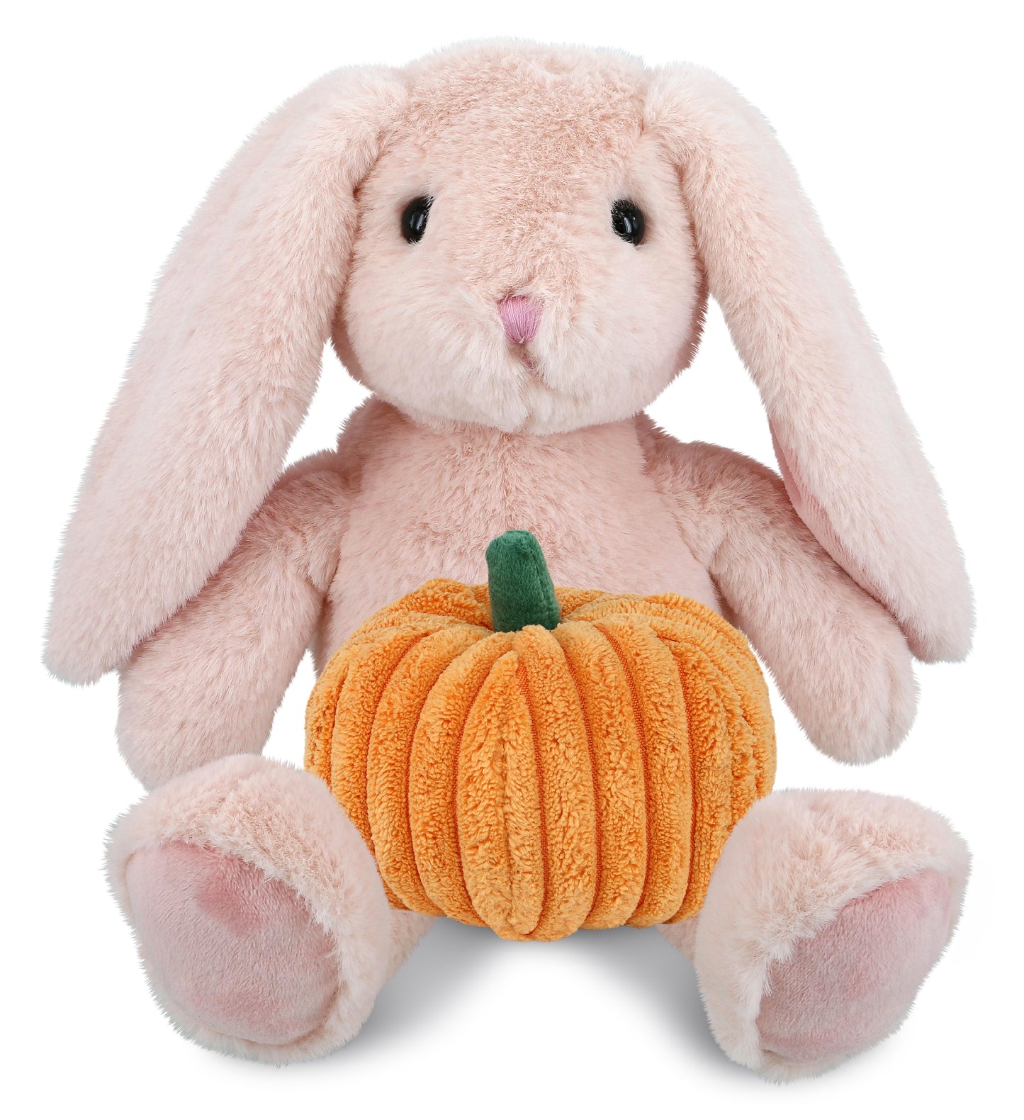 PLUSH PUMPKIN - SUPER-SOFT PLUSH - BABY PINK RABBIT 8"