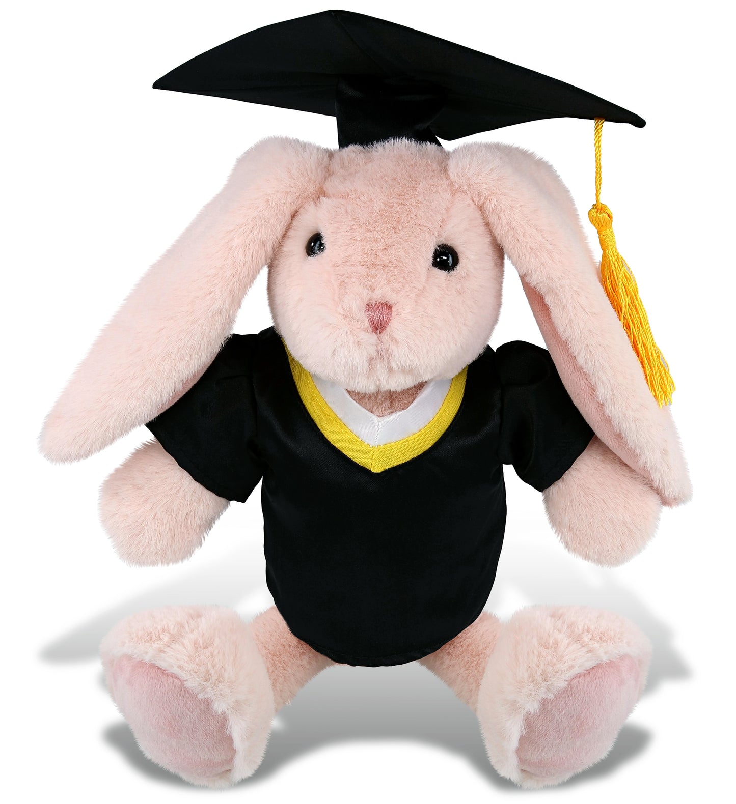 PLUSH GRADUATION - SUPER-SOFT PLUSH - BABY PINK RABBIT 8"