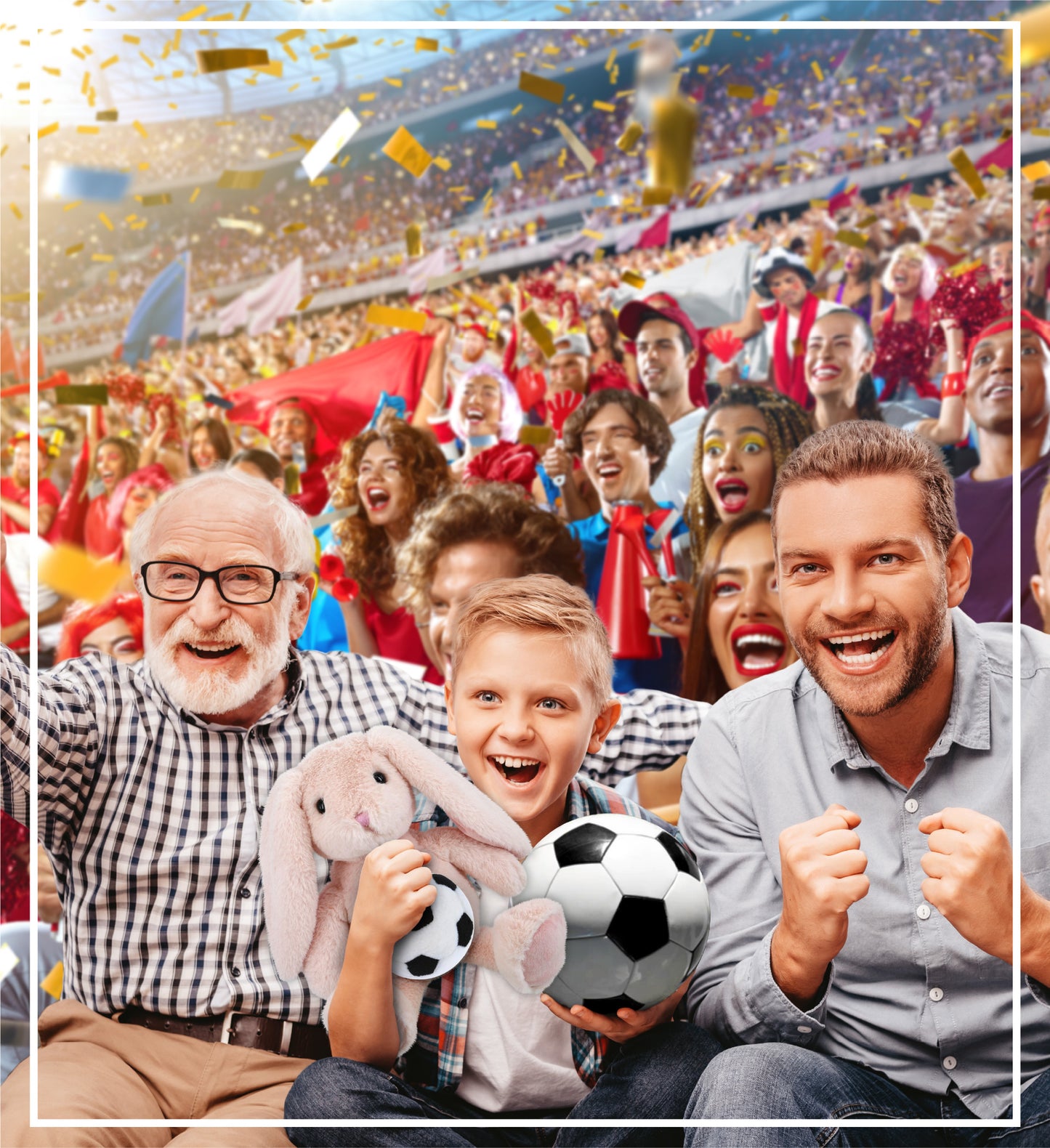 SUPER-SOFT PLUSH - BABY PINK RABBIT 8" WITH SOCCER PLUSH